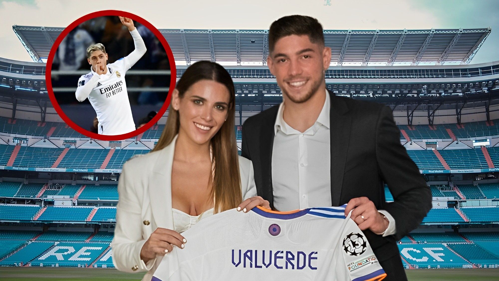 Fede Valverde y Mina Bonino