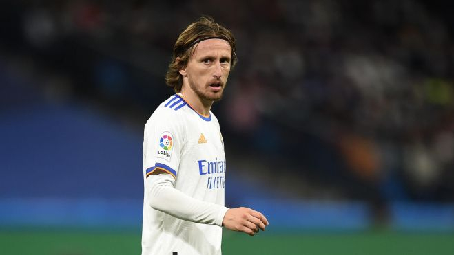 Luka Modric en un partido de esta temporada