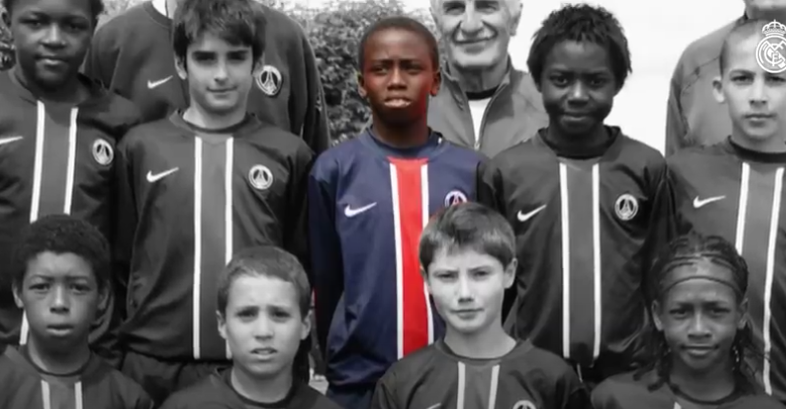 Ferland Mendy en su paso por la academia del Paris Saint Germain