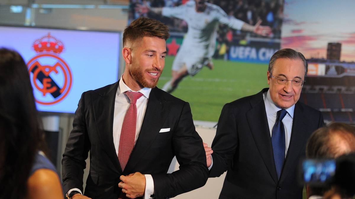 Florentino Pérez y Sergio Ramos