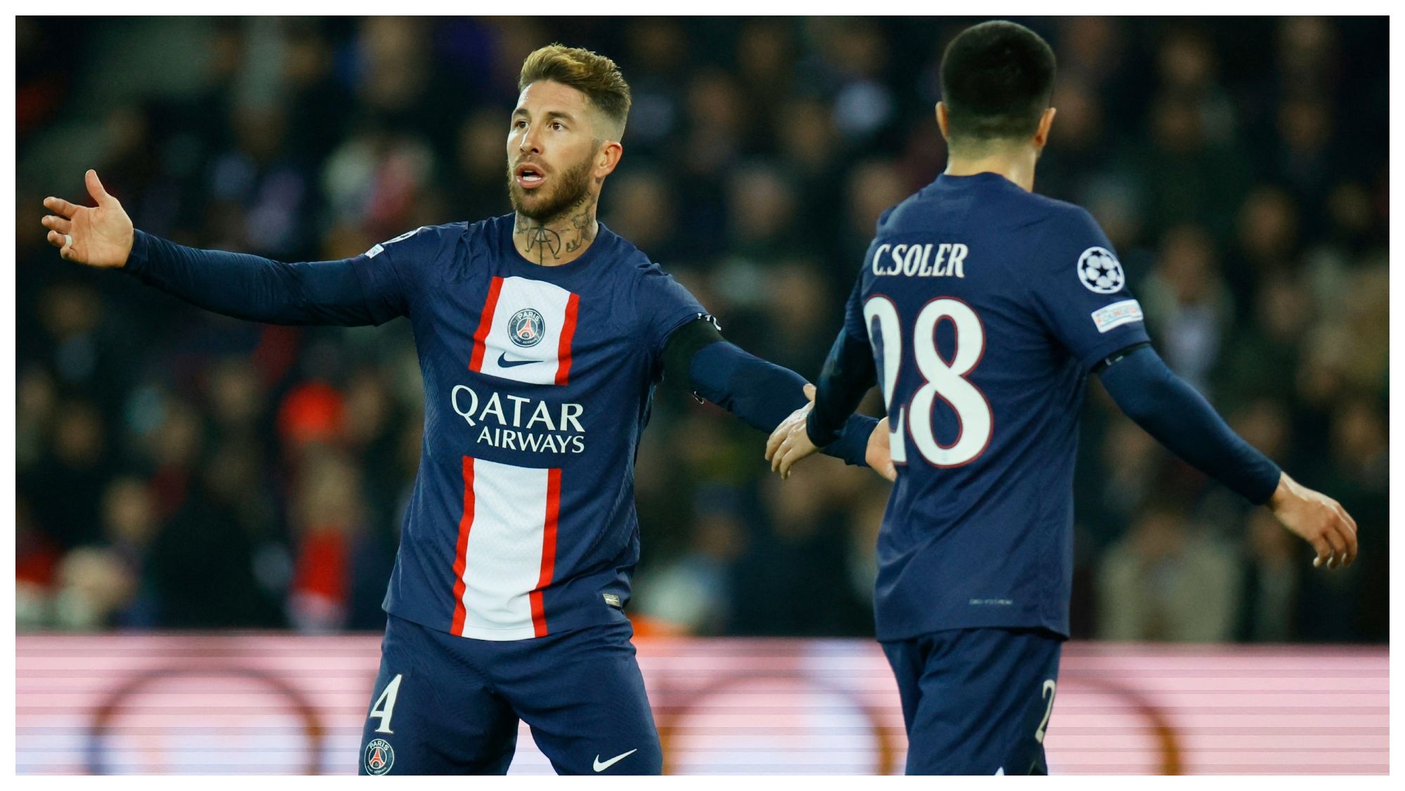 Sergio Ramos con el PSG
