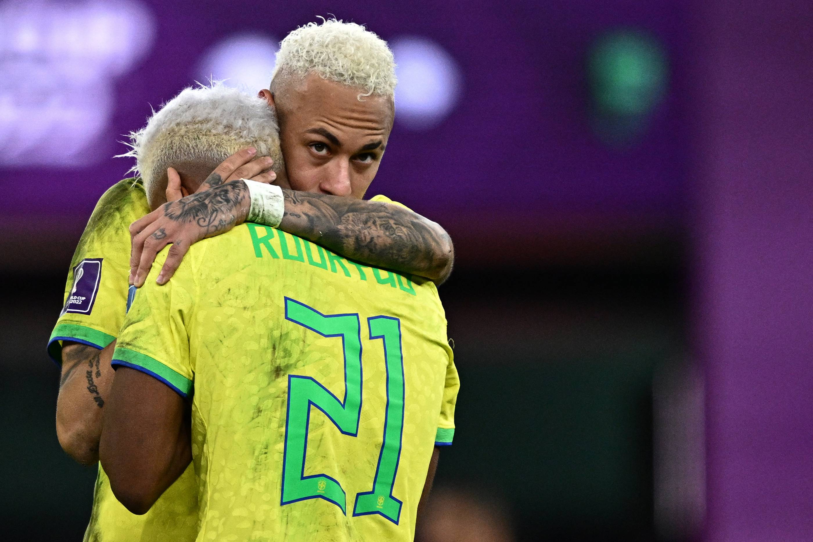 Neymar y Rodrygo con Brasil 