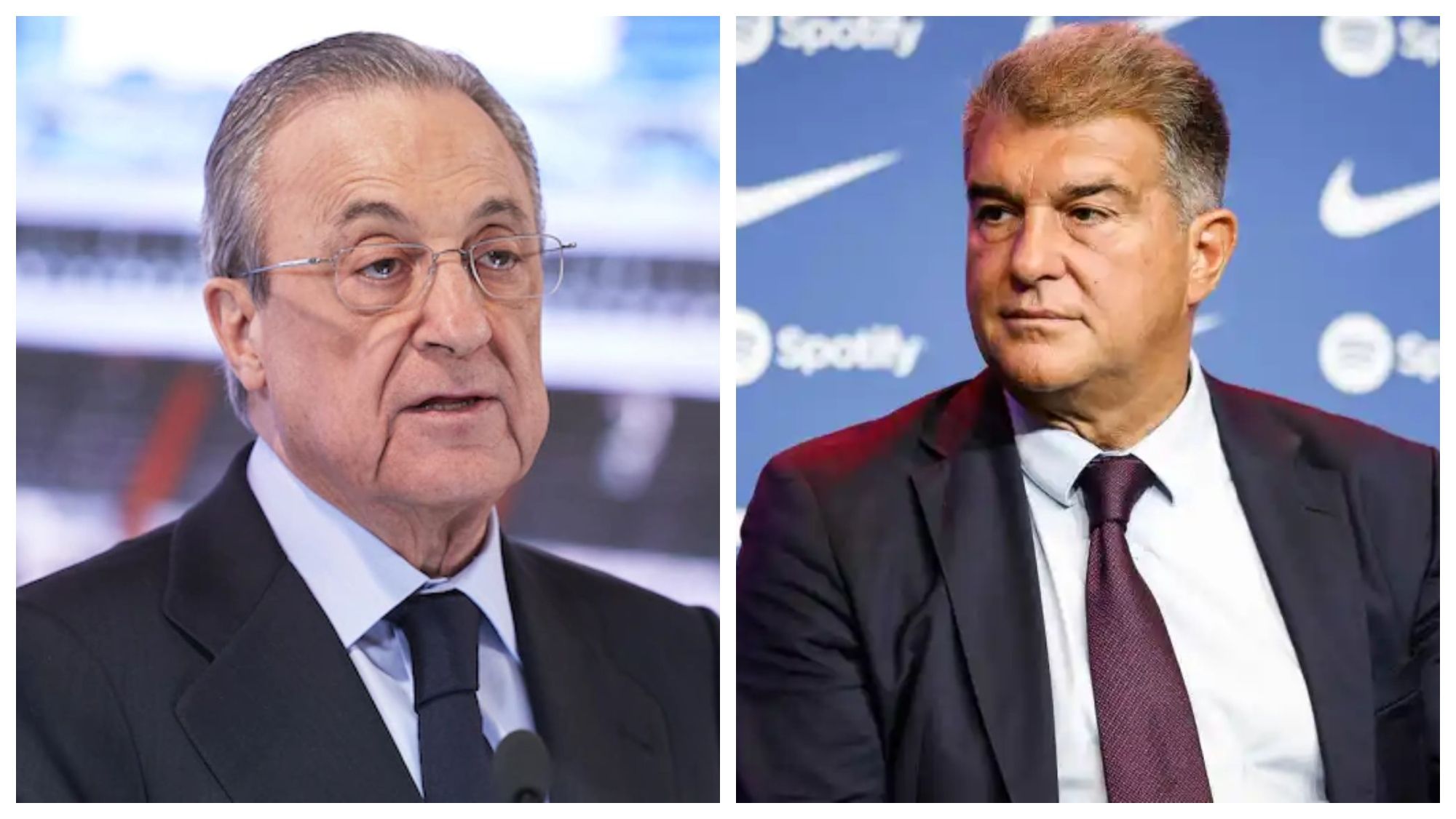 Florentino Pérez y Joan Laporta