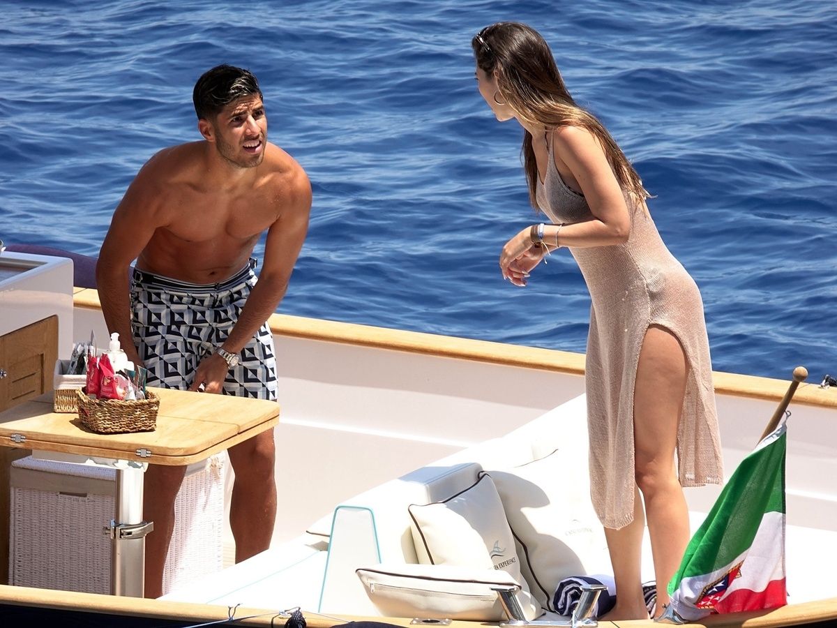 Marco Asensio y Sandra Garal