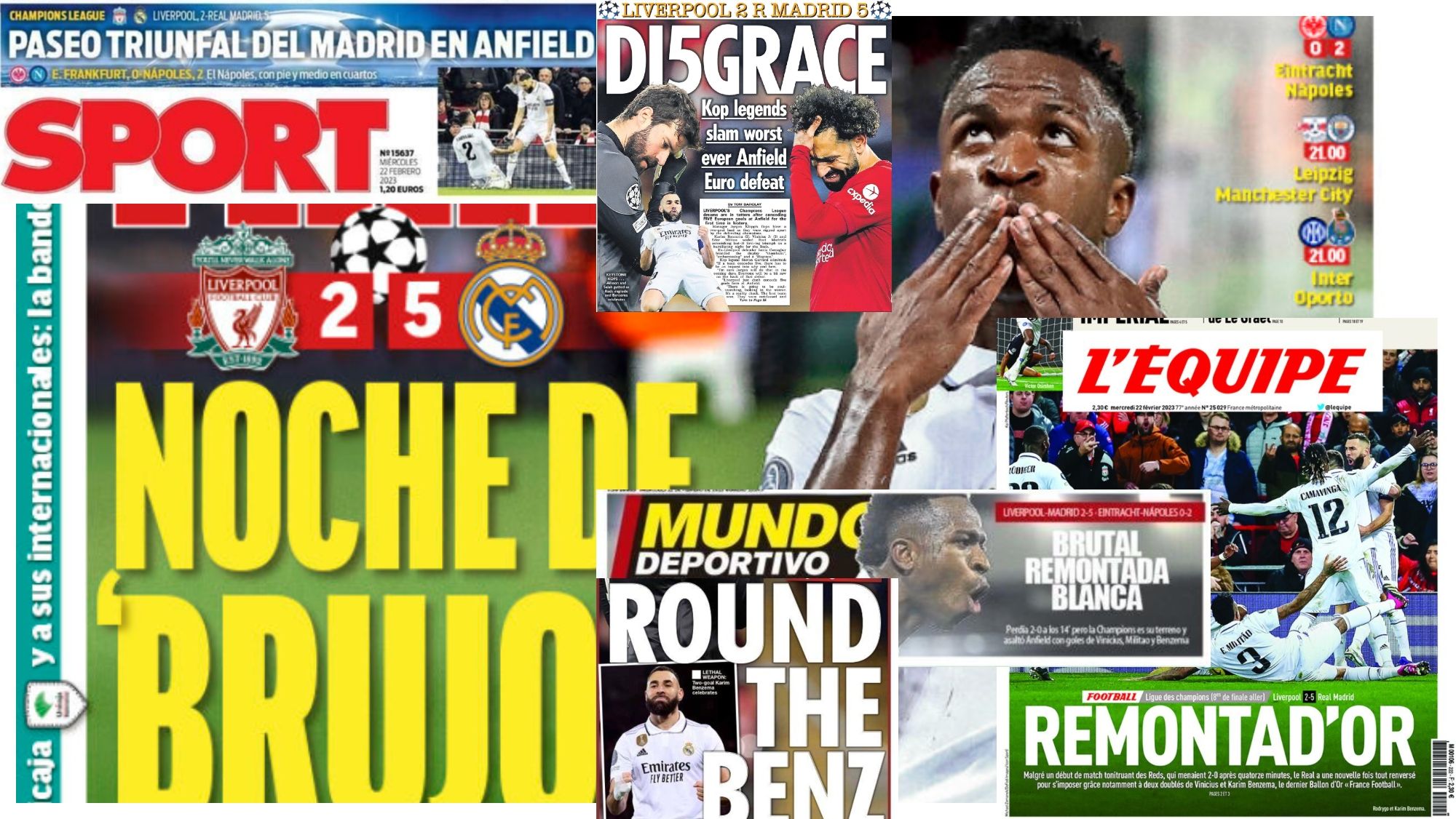 Las portadas de hoy, 22 de febrero, se rinden al Real Madrid