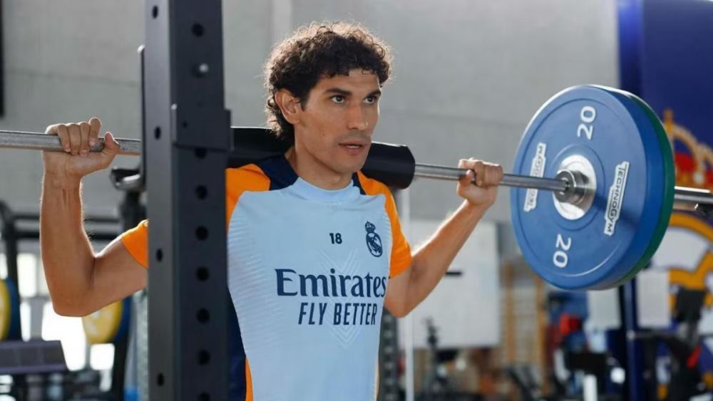 Jesús Vallejo, en un entrenamiento del verano pasado con el Real Madrid. Jesús Vallejo, en un entrenamiento del verano pasado con el Real Madrid.