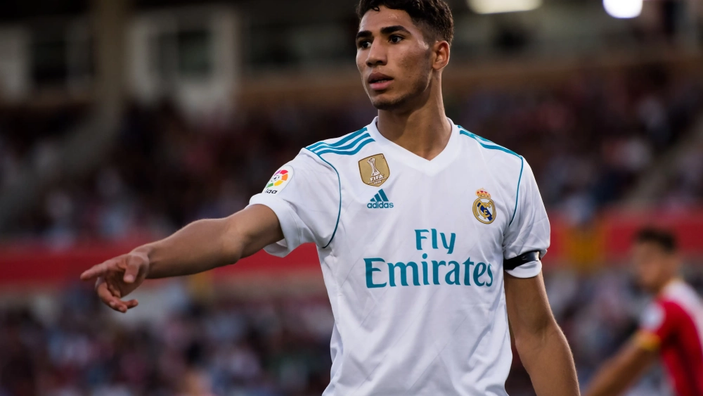 Achraf con el Real Madrid Achraf con el Real Madrid