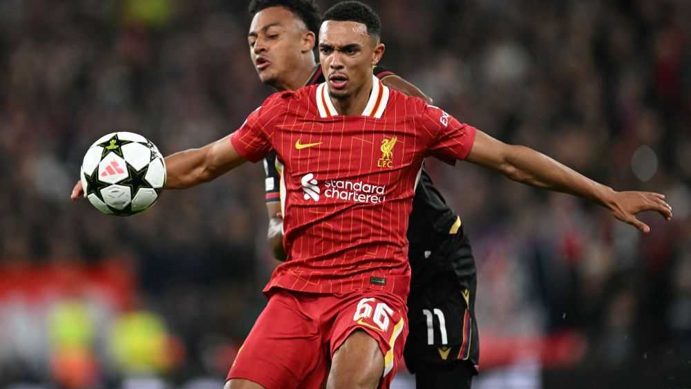 Alexander-Arnold durante un partido con el Liverpool. 