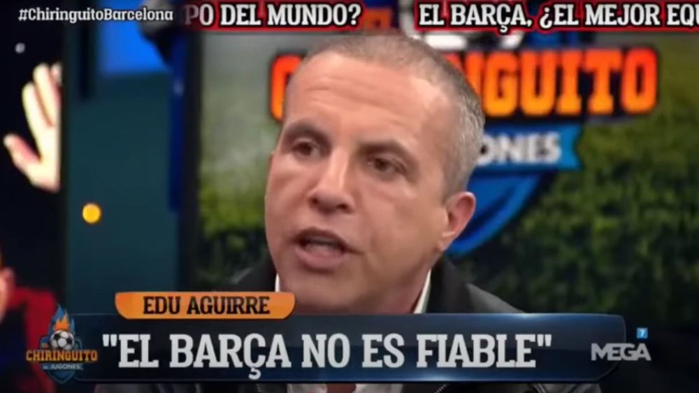 Cristóbal Soria durante el programa del Chiringuito. Cristóbal Soria durante el programa del Chiringuito.