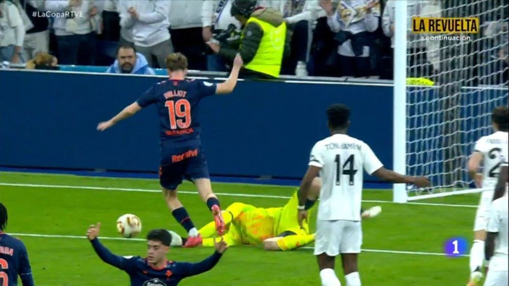 Posible penalti favorable al RC Celta de Vigo