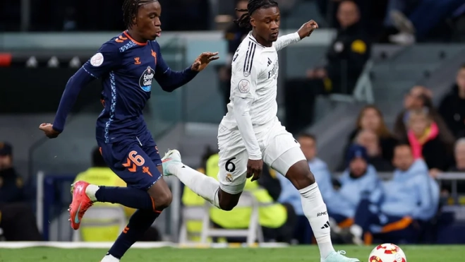 Camavinga frente al Celta Camavinga frente al Celta