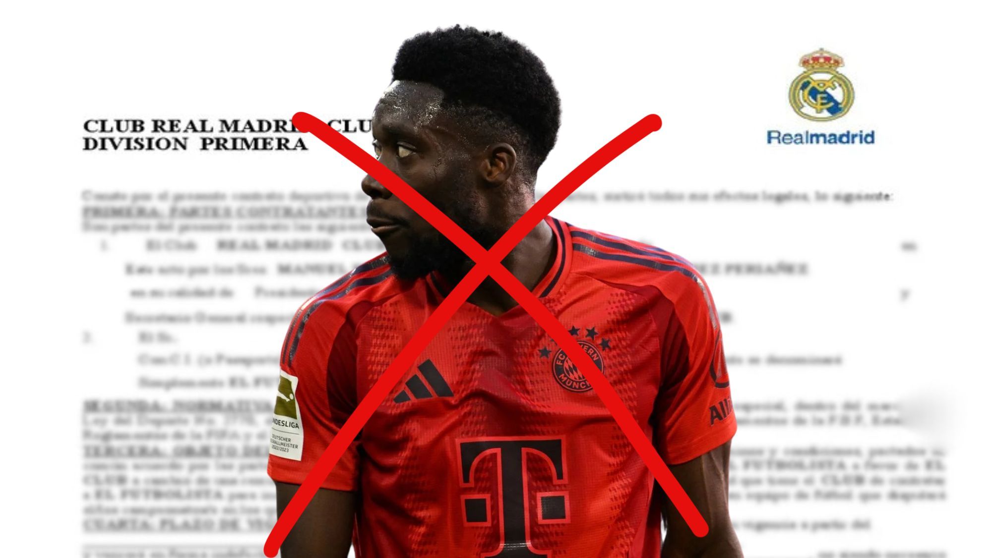 Contrato Real Madrid y Davies Tachado