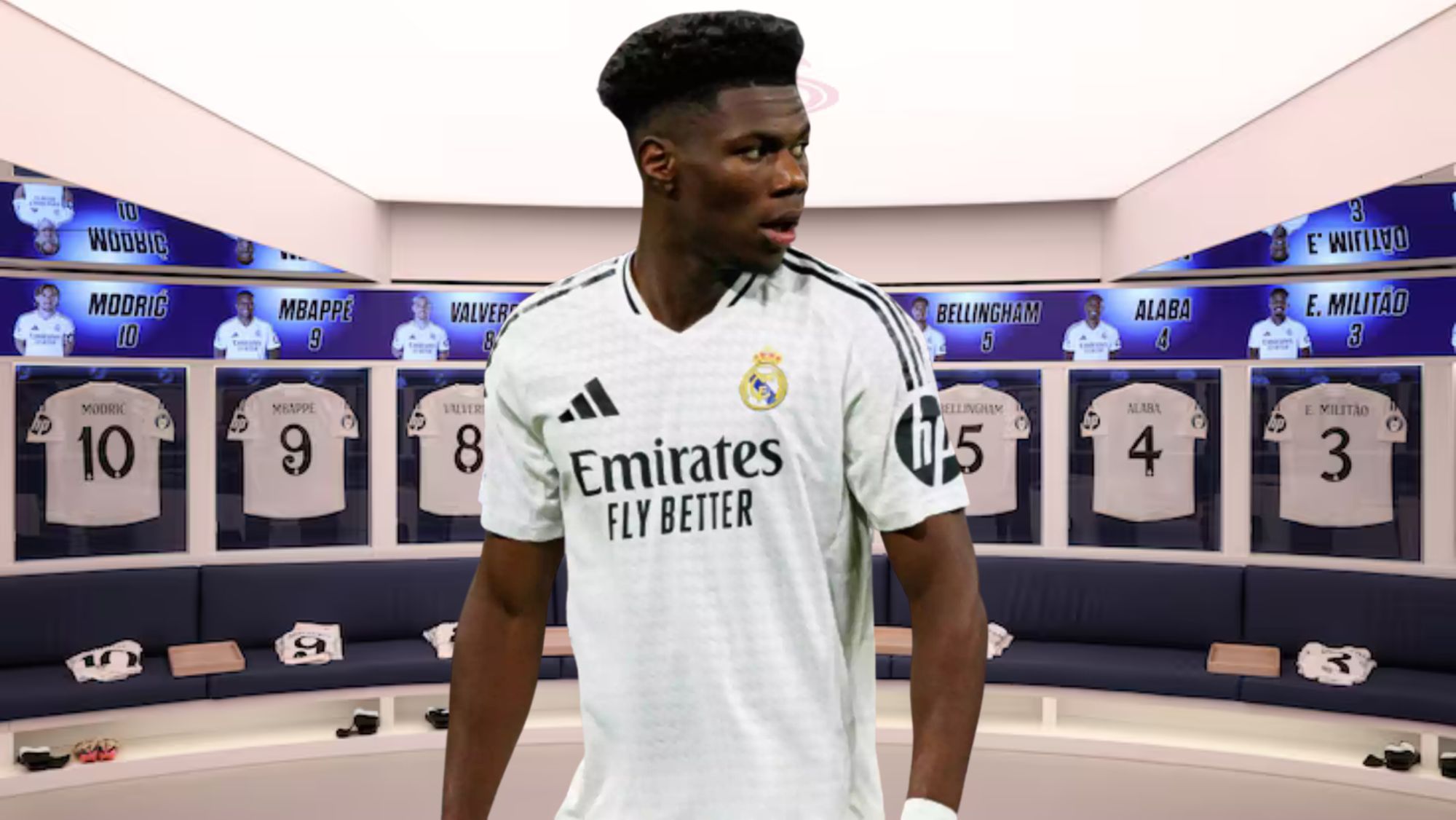 Tchouameni en el Vestuario del Real Madrid