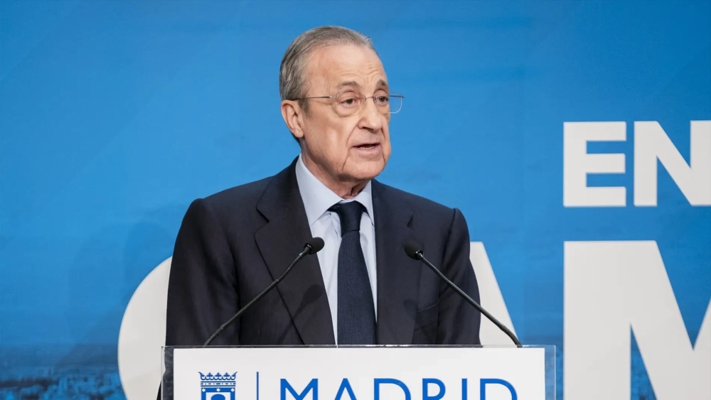 Florentino Pérez en un acto en Madrid. Florentino Pérez en un acto en Madrid.