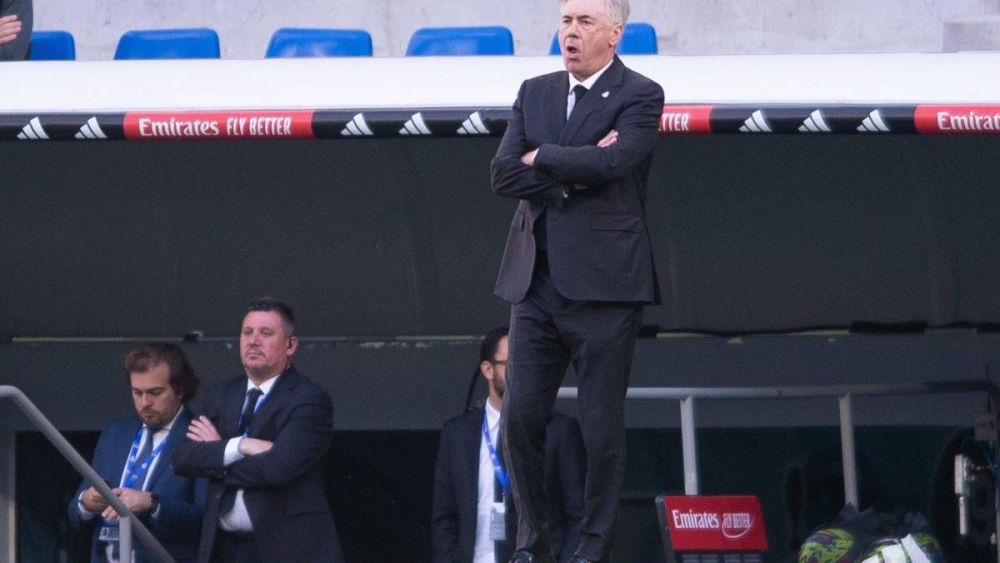Ancelotti durante un partido del Real Madrid Ancelotti durante un partido del Real Madrid