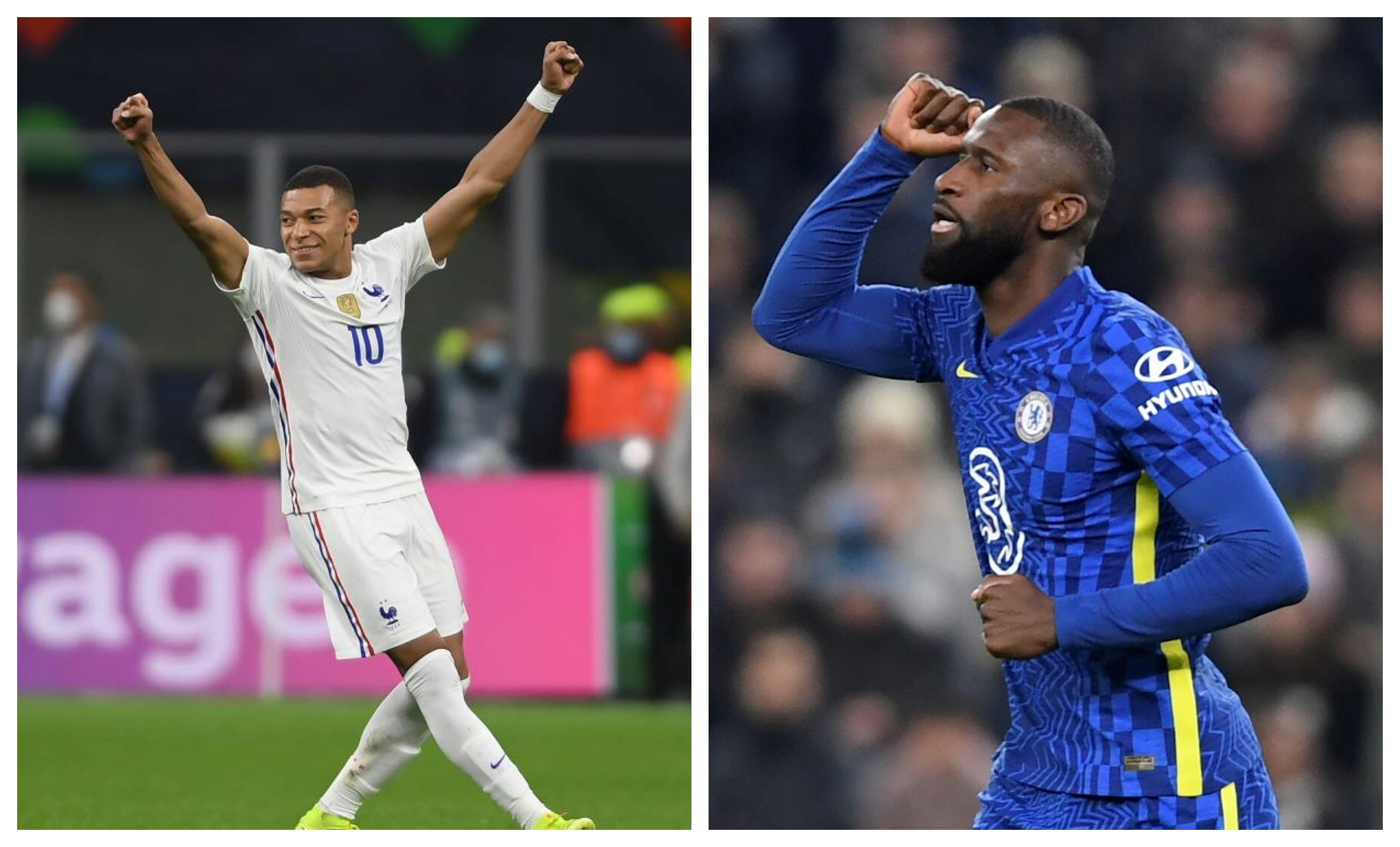 Kylian Mbappé y Antonio Rudiguer