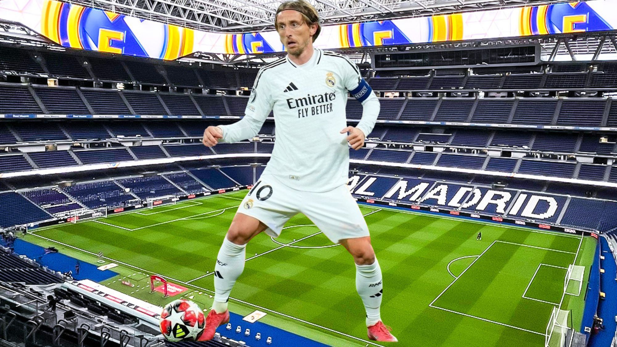 Modric sobre el Bernabéu