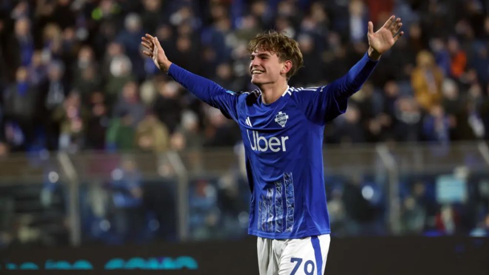 Nico Paz, celebrando un gol con el Como durante un partido de esta temporada. Nico Paz, celebrando un gol con el Como durante un partido de esta temporada.