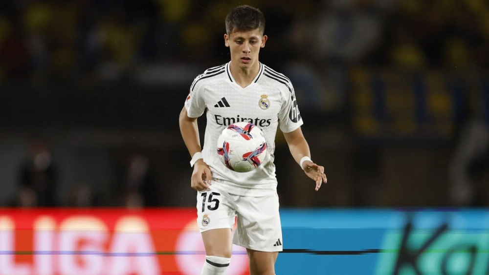 Arda Güler en un partido con el Real Madrid. Arda Güler en un partido con el Real Madrid.