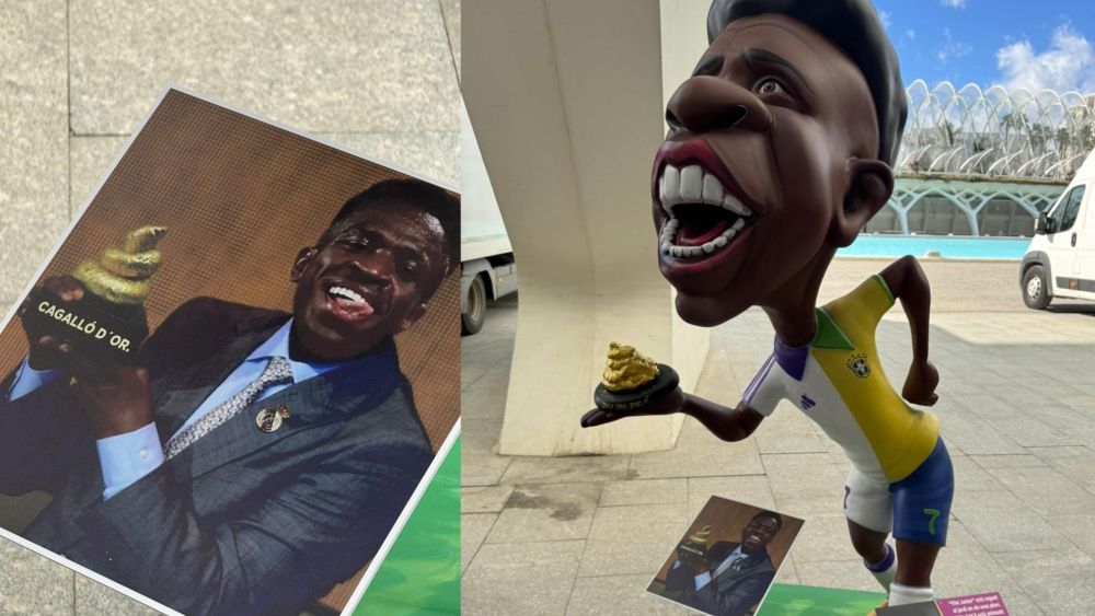 El 'ninot' que Valencia dedica a Vinicius Jr. para las fallas de 2025. El 'ninot' que Valencia dedica a Vinicius Jr. para las fallas de 2025.
