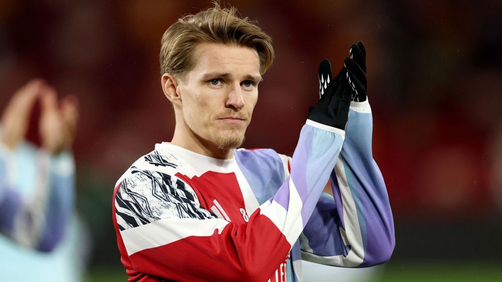 Martin Odegaard durante un partido con el Arsenal. Martin Odegaard durante un partido con el Arsenal.