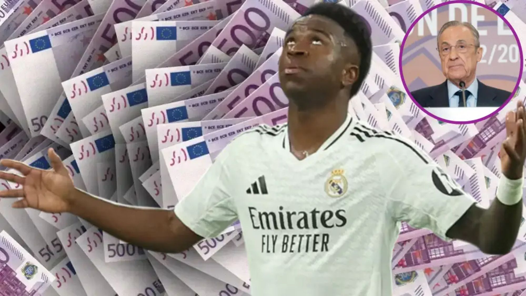 El Real Madrid podría volver a tener otra importante oferta de Arabia por Vinicius Junior, un escenario por el que ya pasó Florentino Pérez el verano pasado.