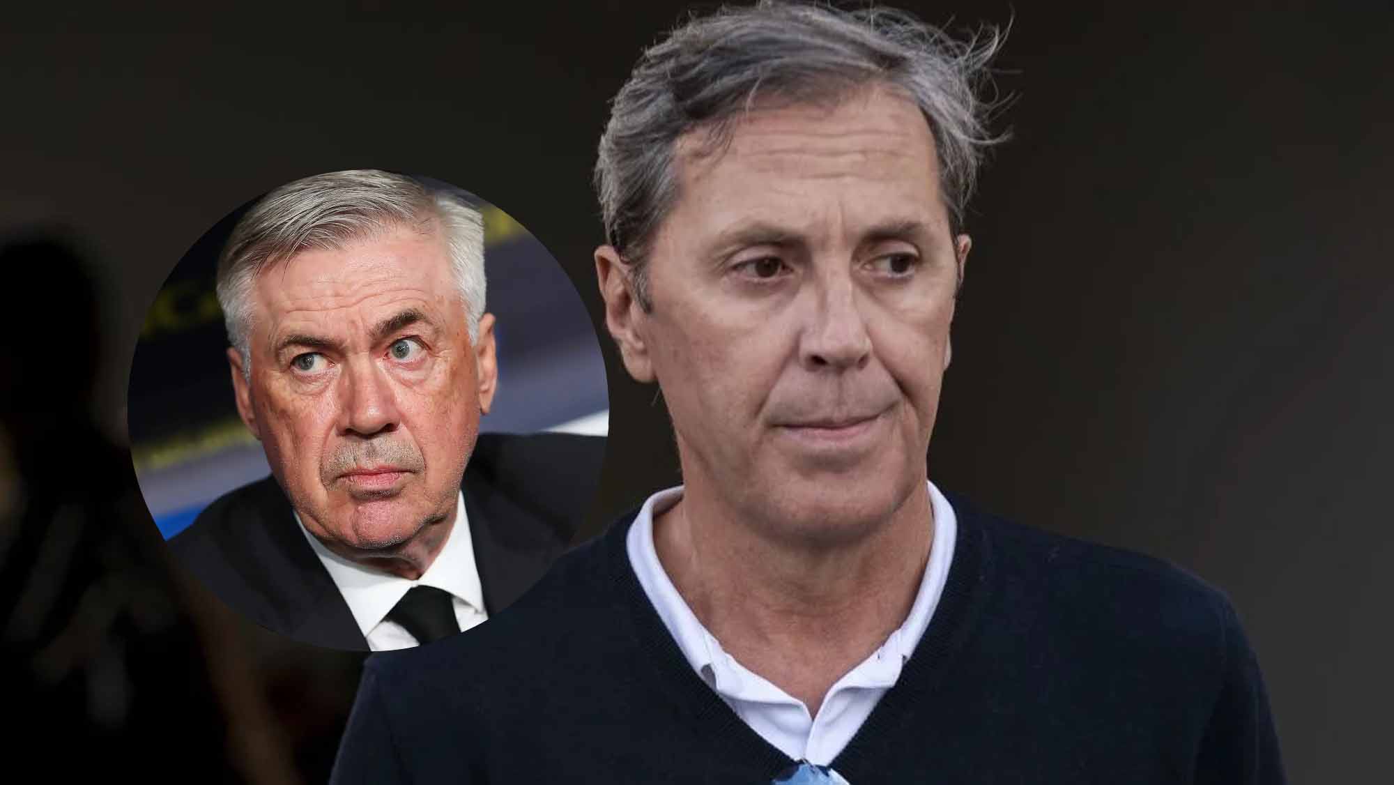 Paco González y Ancelotti serios