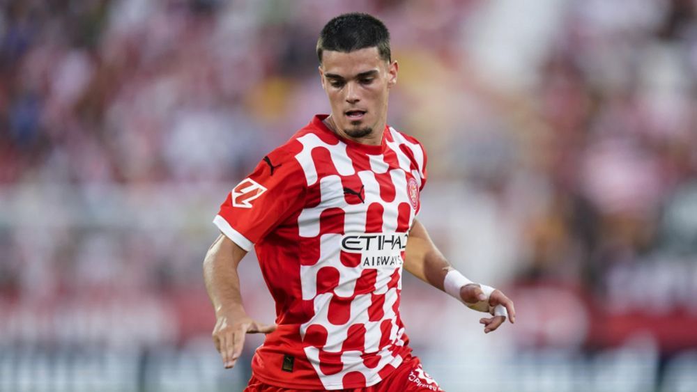 Miguel Gutiérrez, en un partido con el Girona de esta temporada. Miguel Gutiérrez, en un partido con el Girona de esta temporada.
