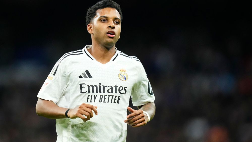 Rodrygo Goes durante un partido con el Real Madrid. Rodrygo Goes durante un partido con el Real Madrid.