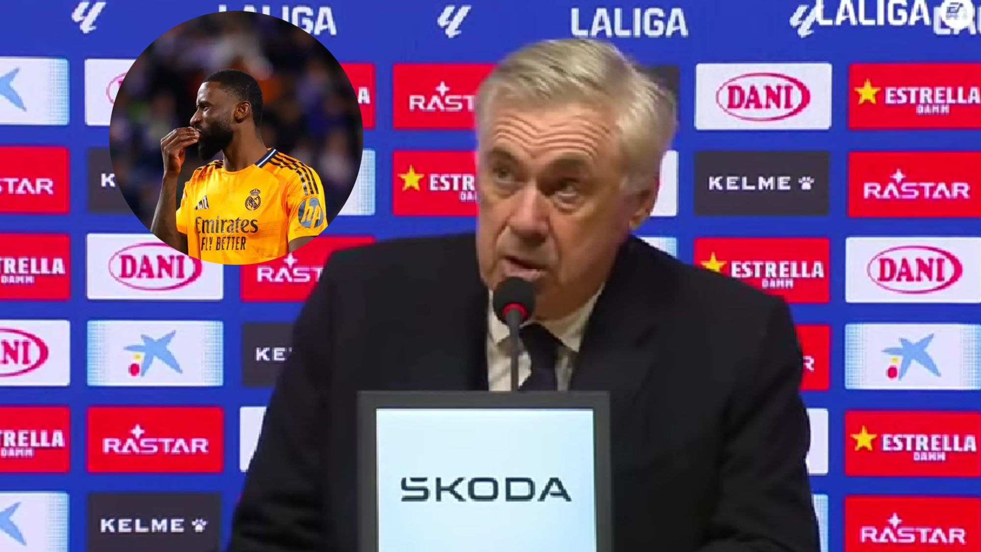 Ancelotti ha hablado sobre el estado físico de Antonio Rüdiger Ancelotti ha hablado sobre el estado físico de Antonio Rüdiger