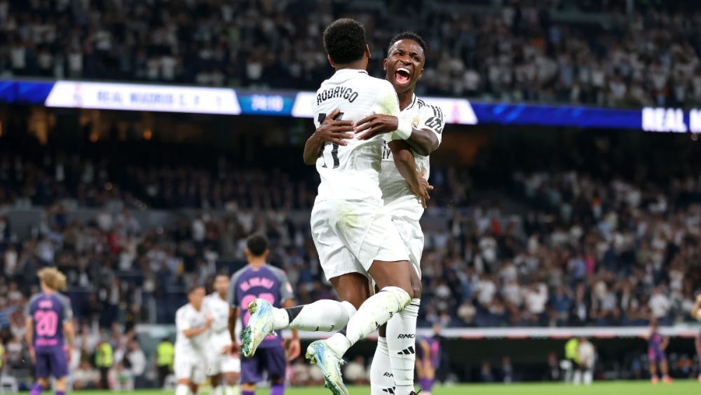 Vinicius y Rodrygo, celebrando un gol del Real Madrid en un partido de esta temporada. Vinicius y Rodrygo, celebrando un gol del Real Madrid en un partido de esta temporada.