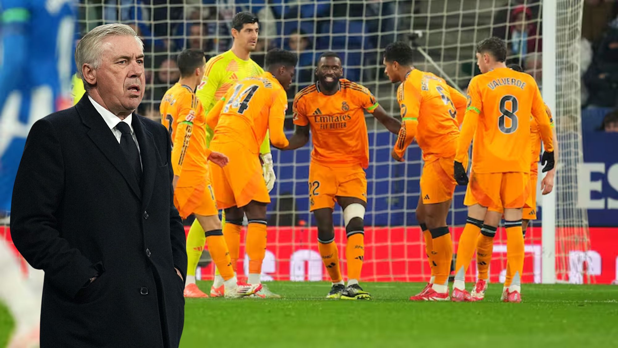 Ancelotti Equipo RCDE Stadium
