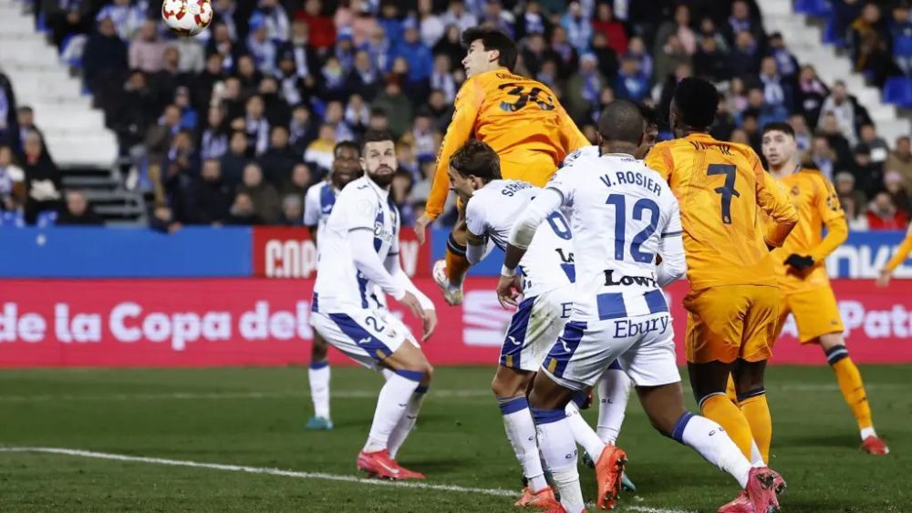 Gonzalo García marcó el gol de la victoria del Real Madrid en Leganés y el equipo ya está en las semifinales de Copa. Gonzalo García marcó el gol de la victoria del Real Madrid en Leganés y el equipo ya está en las semifinales de Copa.