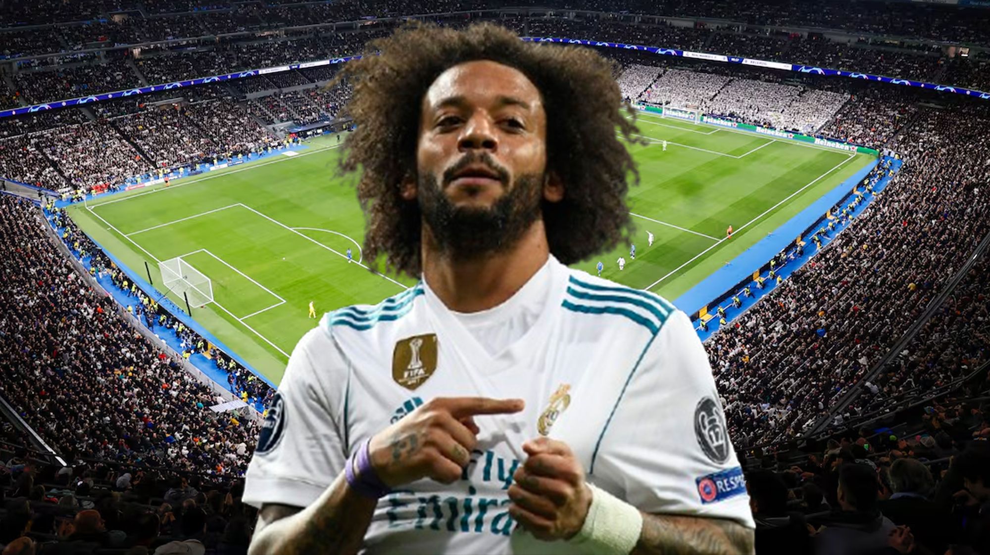Marcelo Vieria y el Santiago Bernabéu. Marcelo Vieria y el Santiago Bernabéu.