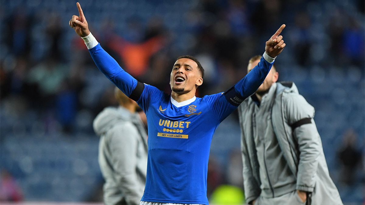 James Tavernier celebrando un gol