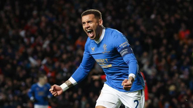 James Tavernier, celebrando un gol James Tavernier, celebrando un gol