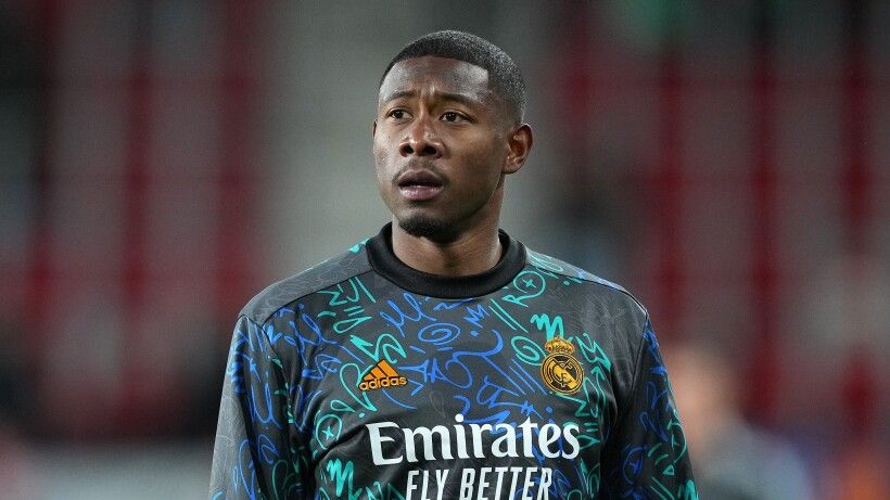 David Alaba con la camiseta de entrenamiento 