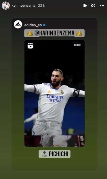 Karim Benzema presume en su Instagram del trofeo Pichichi Karim Benzema presume en su Instagram del trofeo Pichichi