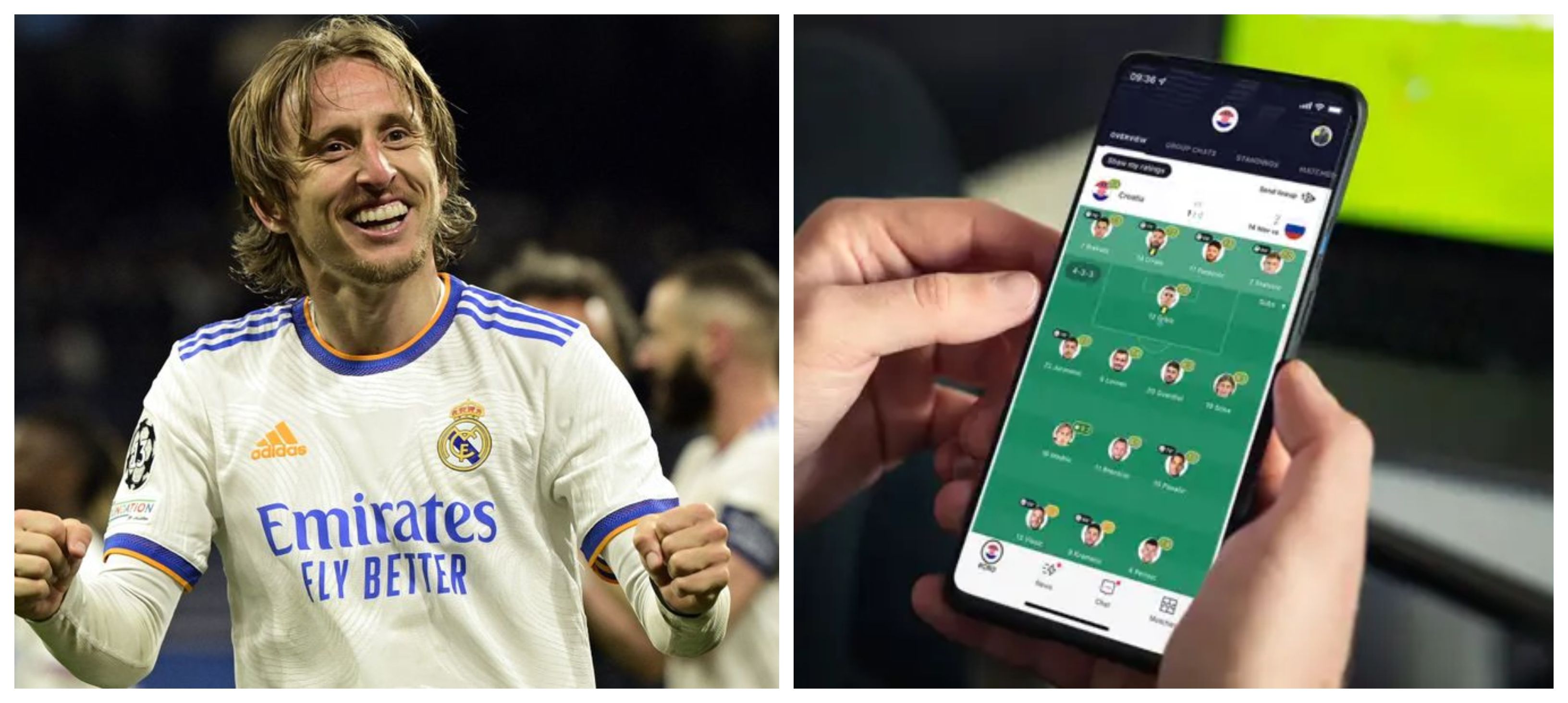 Luka Modric y su app Sportening