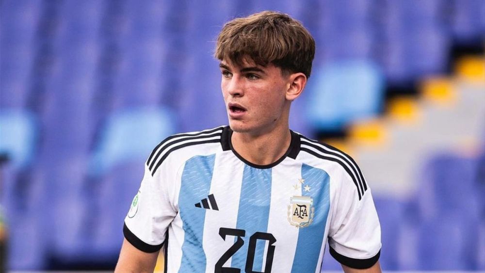 Nico Paz con la Selección de Argentina
