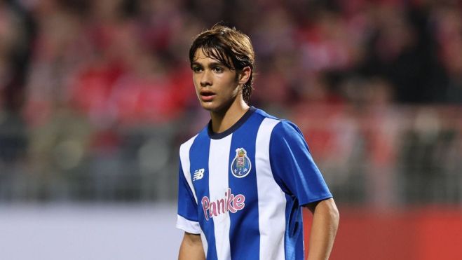 Rodrigo Mora durante un partido con el Porto. 