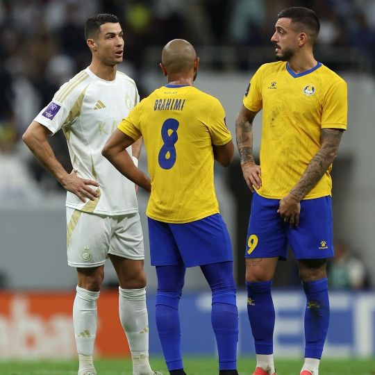 Joselu y Cristiano Ronaldo