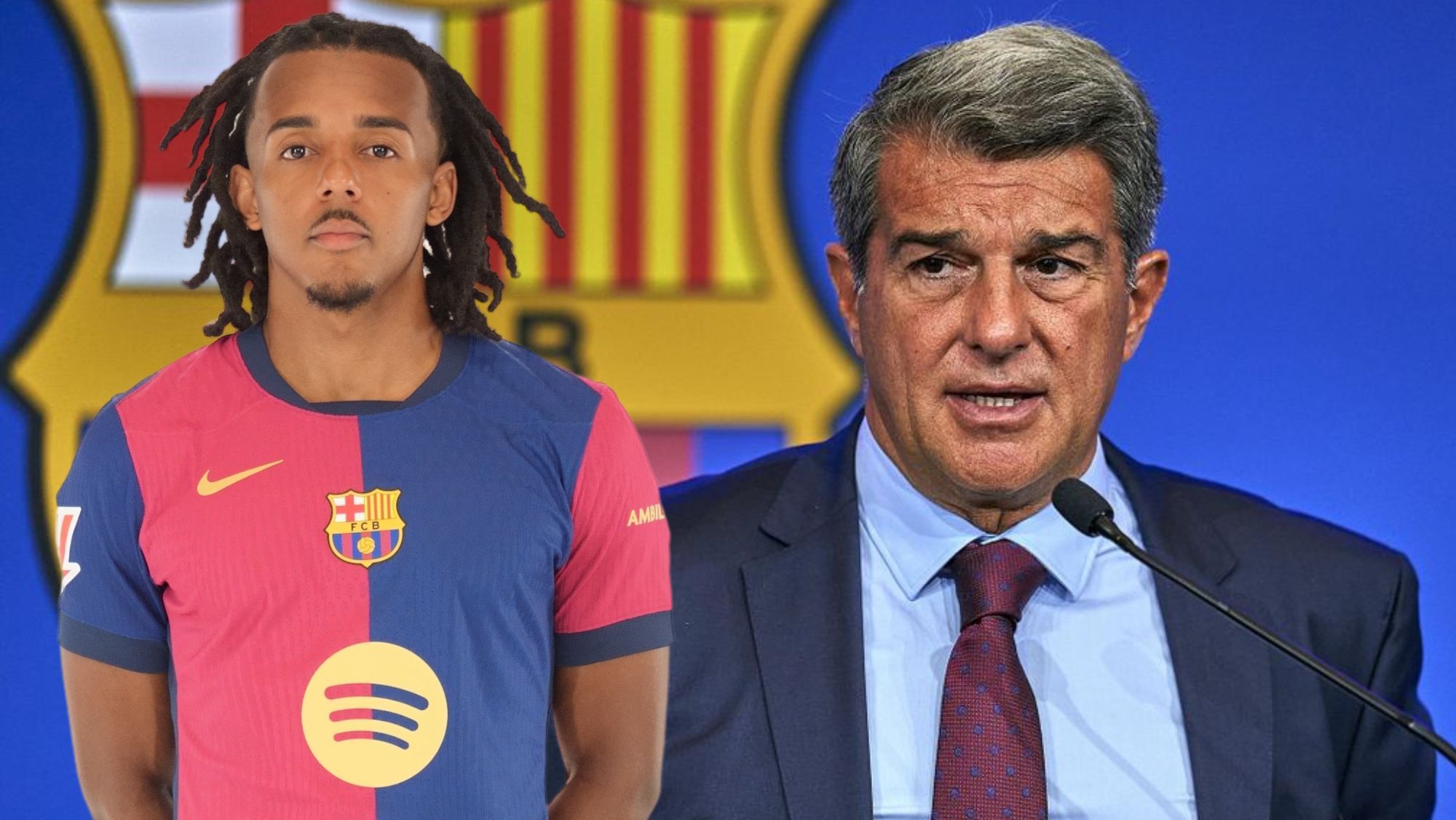 Koundé y Laporta