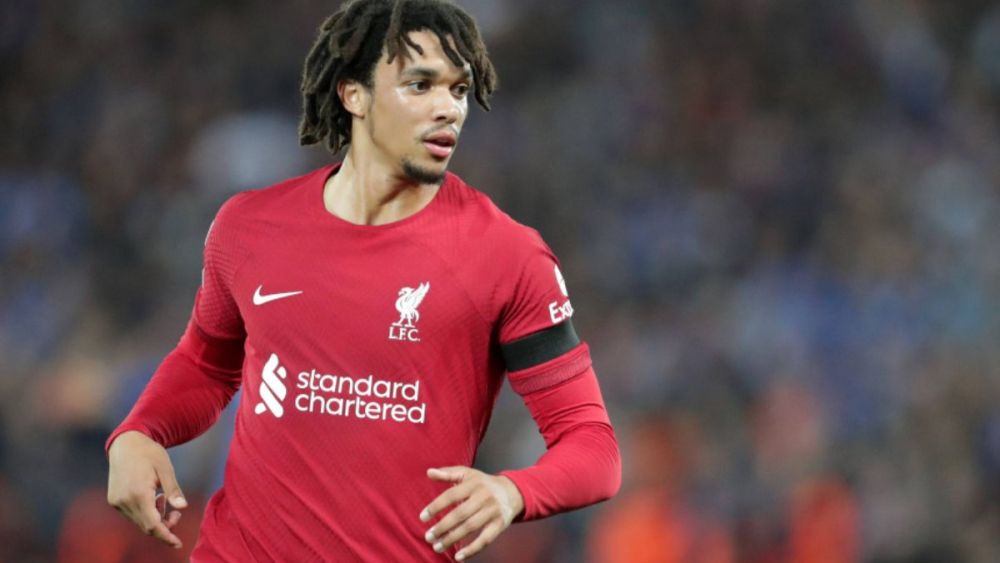 Trent Alexander Arnold jugando un partido con el Liverpool Trent Alexander Arnold jugando un partido con el Liverpool