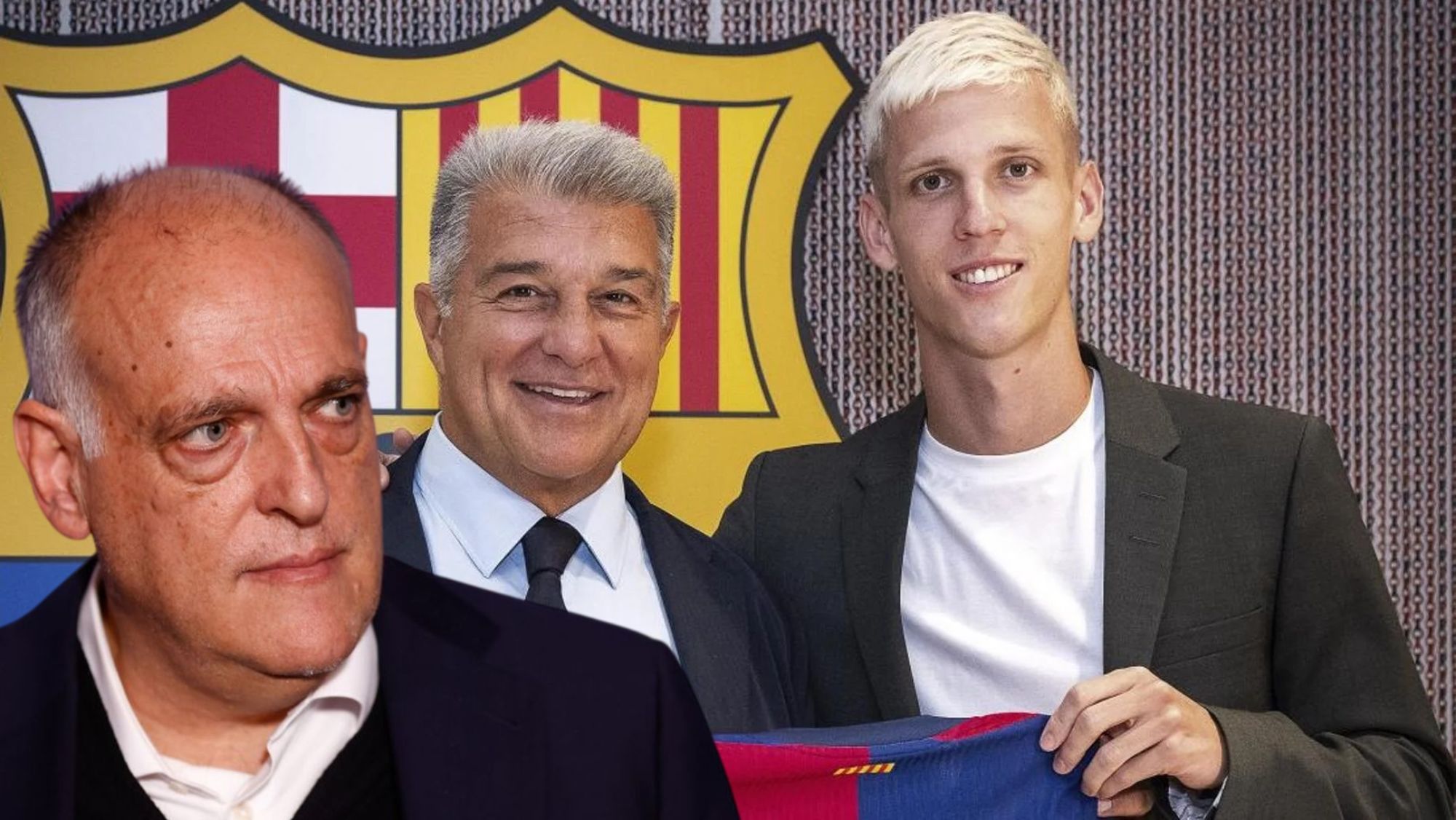Javier Tebas ha denunciado la inscripción de Dani Olmo como jugador del Barcelona.