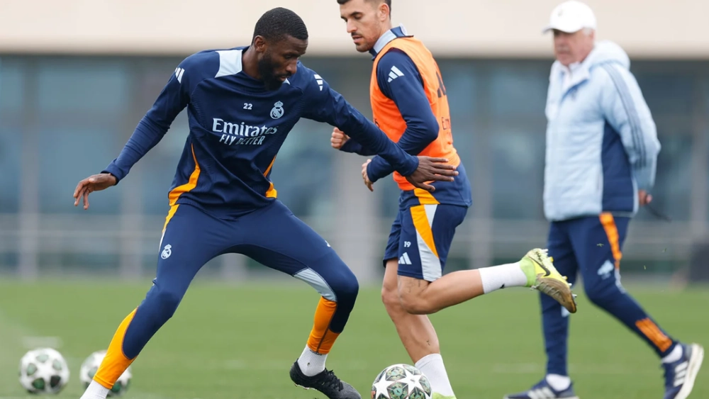 Antonio Rüdiger en entrenamiento Antonio Rüdiger en entrenamiento