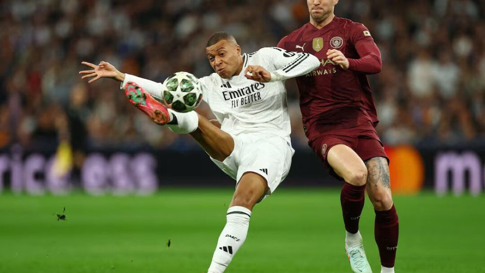 Mbappé antes de marcar su primer gol Mbappé antes de marcar su primer gol