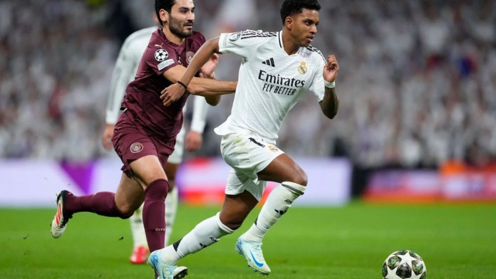 Rodrygo durante el Real Madrid Manchester City Rodrygo durante el Real Madrid Manchester City