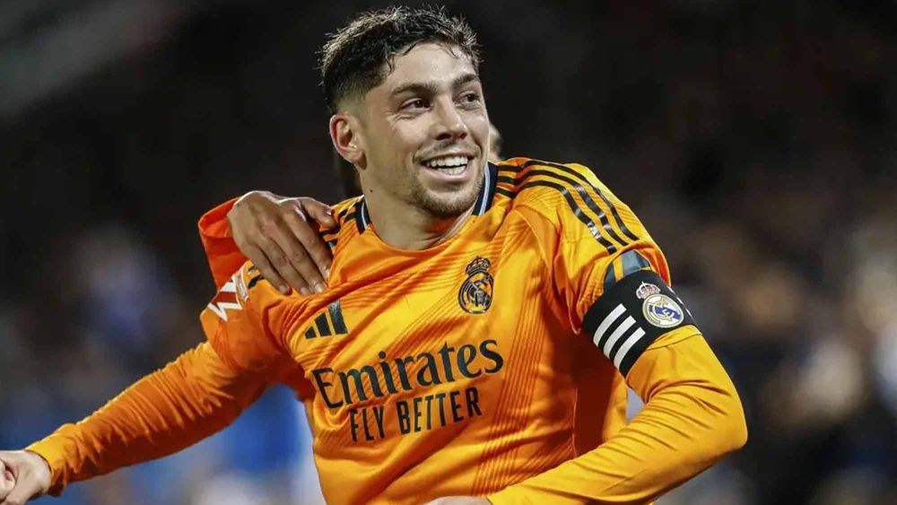 Valverde contento celebrando