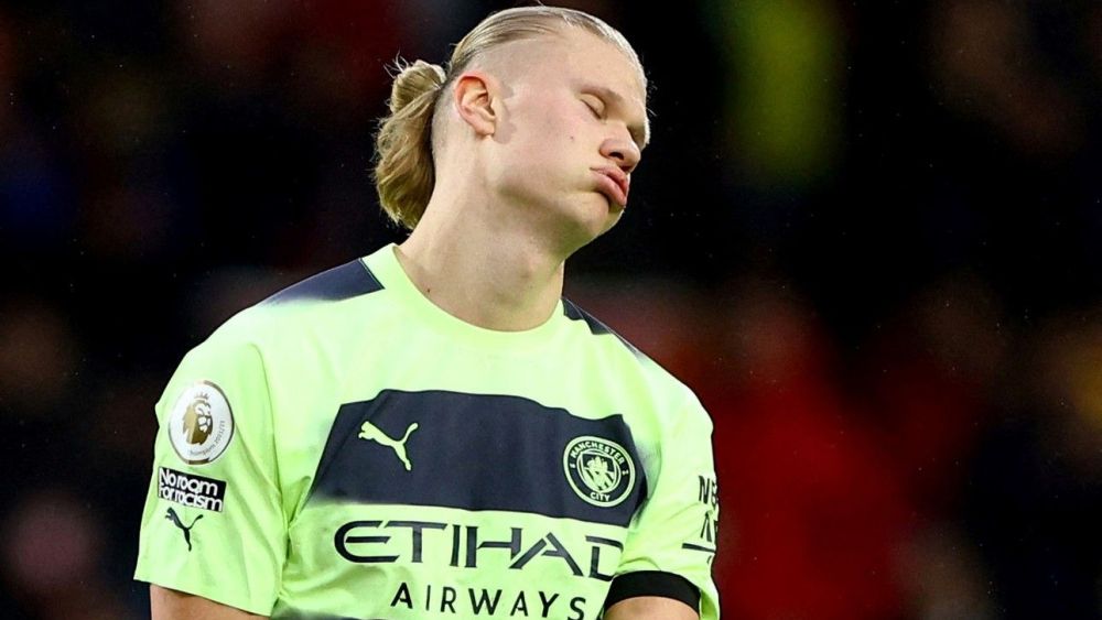 Haaland decepcionado Haaland decepcionado